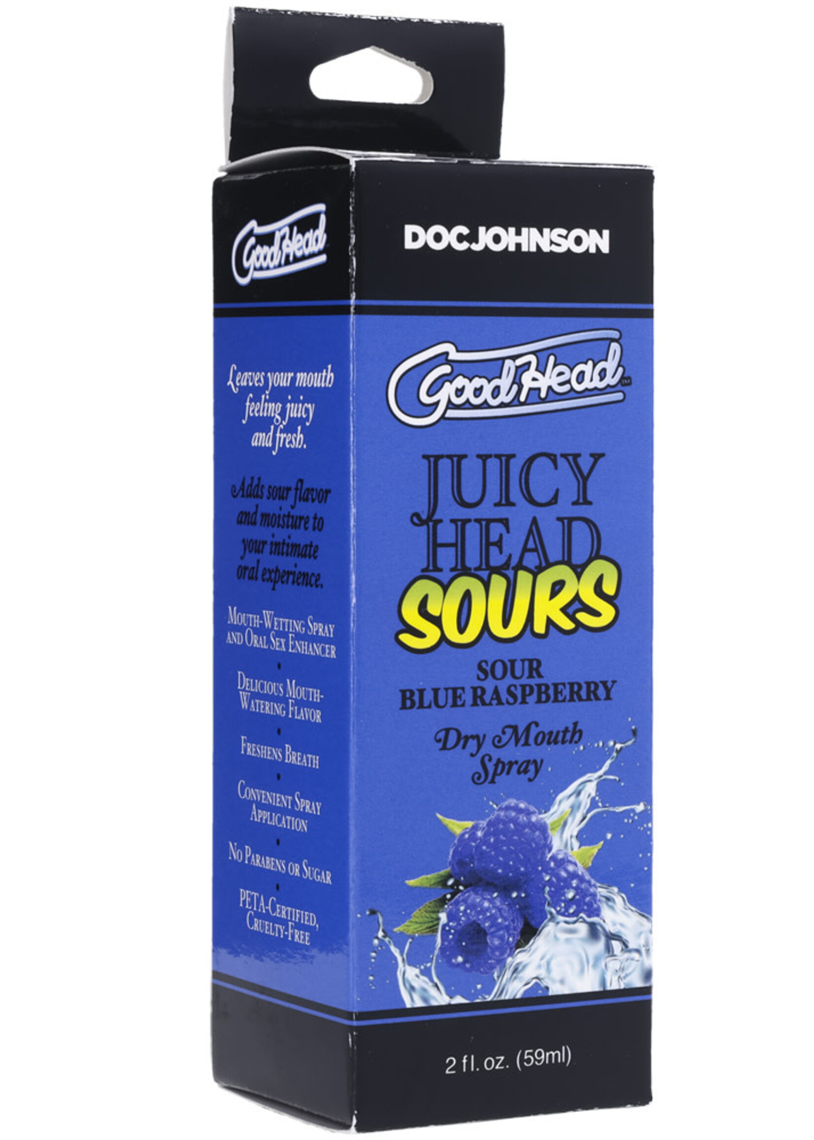 Doc Johnson GoodHead Juicy Head Sour Dry Mouth Spray - 2oz