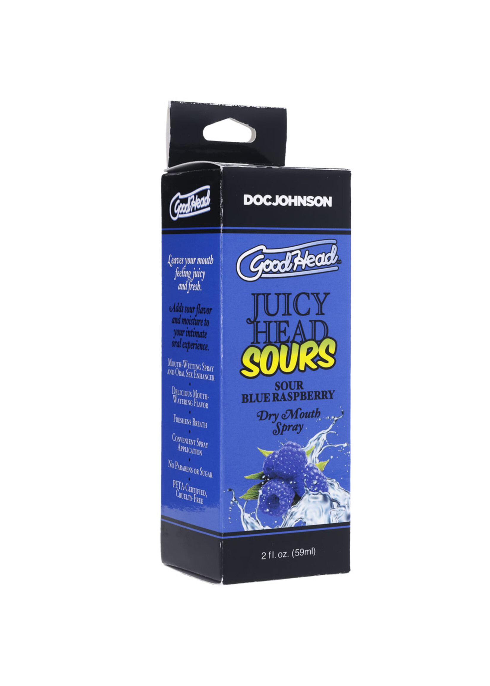 Doc Johnson GoodHead Juicy Head Sour Dry Mouth Spray - 2oz