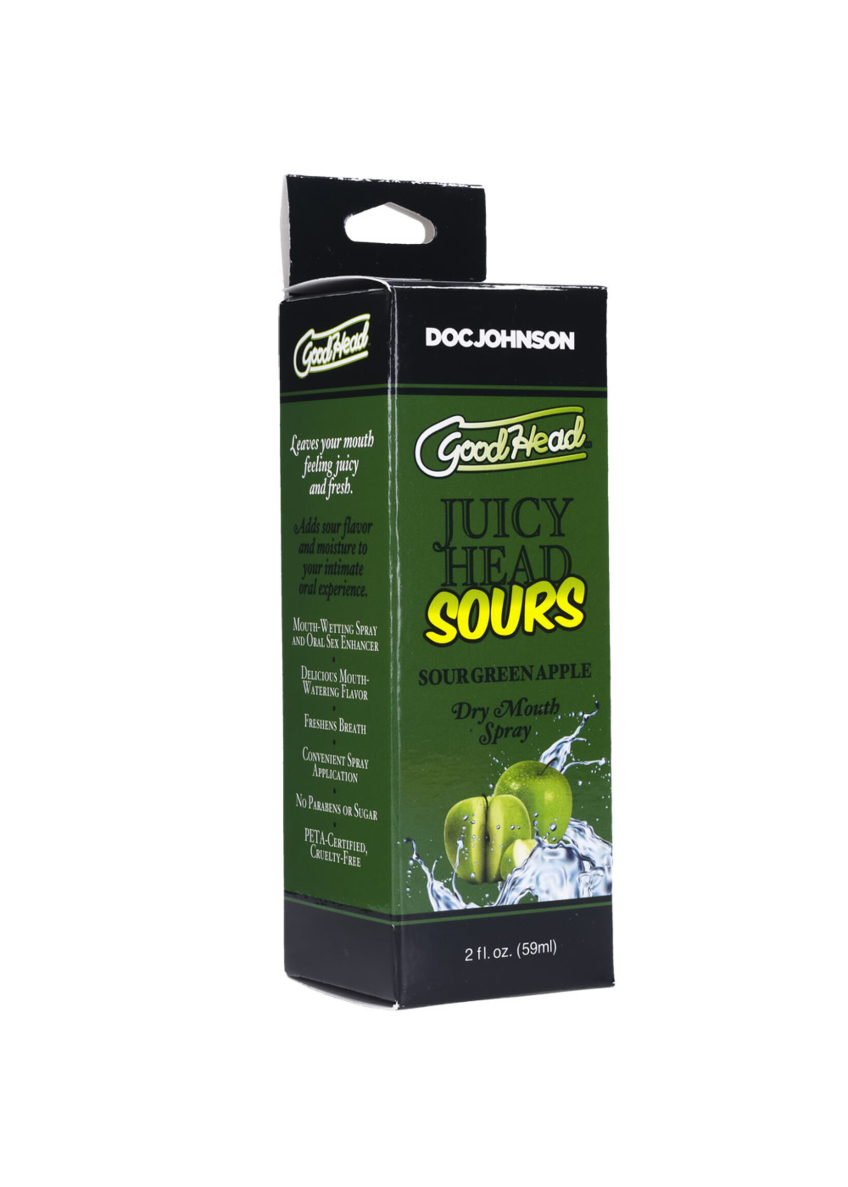 Doc Johnson GoodHead Juicy Head Sour Dry Mouth Spray - 2oz