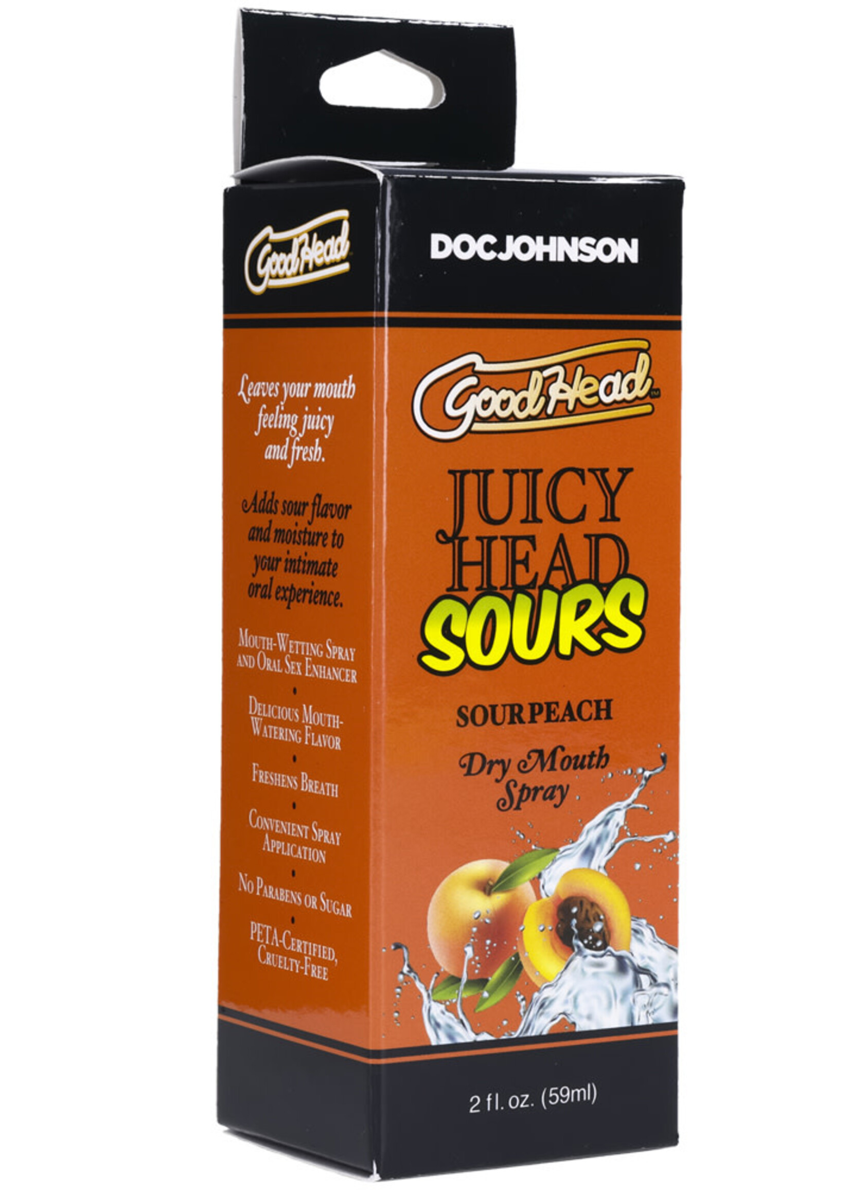 Doc Johnson GoodHead Juicy Head Sour Dry Mouth Spray - 2oz