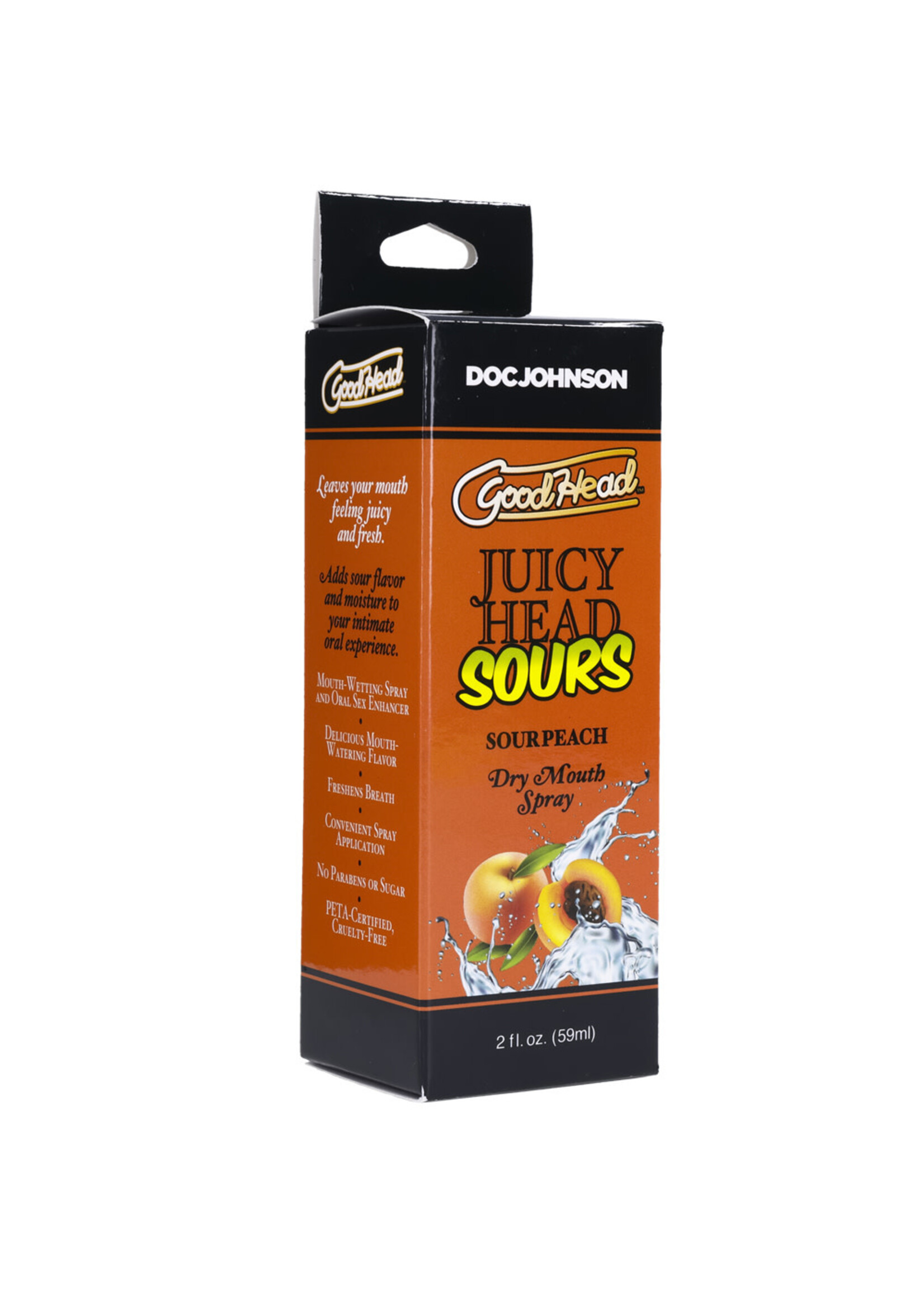 Doc Johnson GoodHead Juicy Head Sour Dry Mouth Spray - 2oz