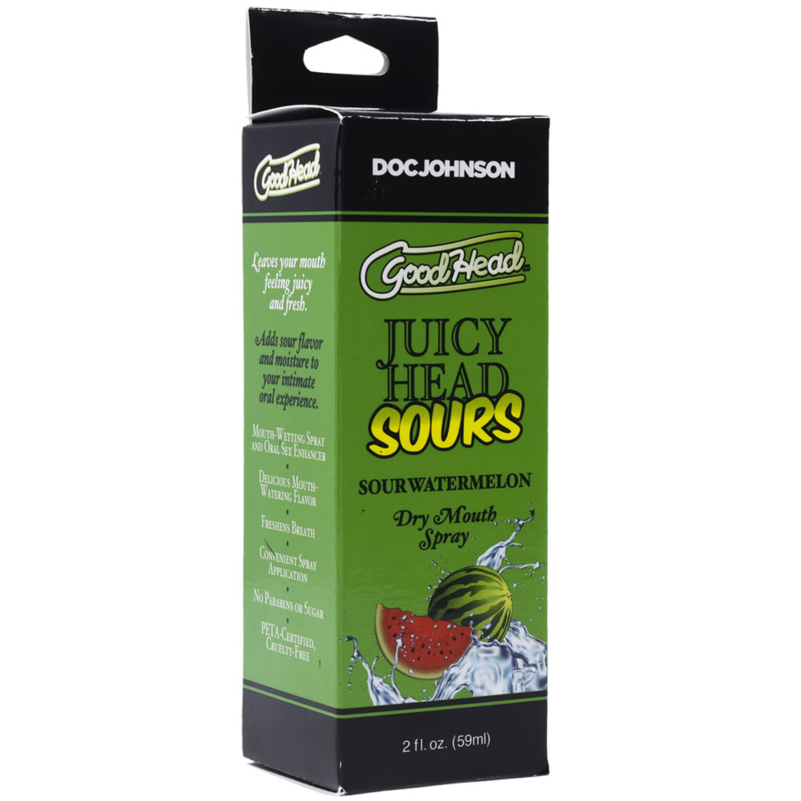 Doc Johnson GoodHead Juicy Head Sour Dry Mouth Spray - 2oz