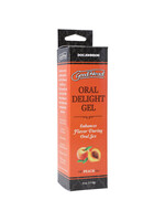 Doc Johnson GoodHead Oral Delight Gel - 4 oz Peach