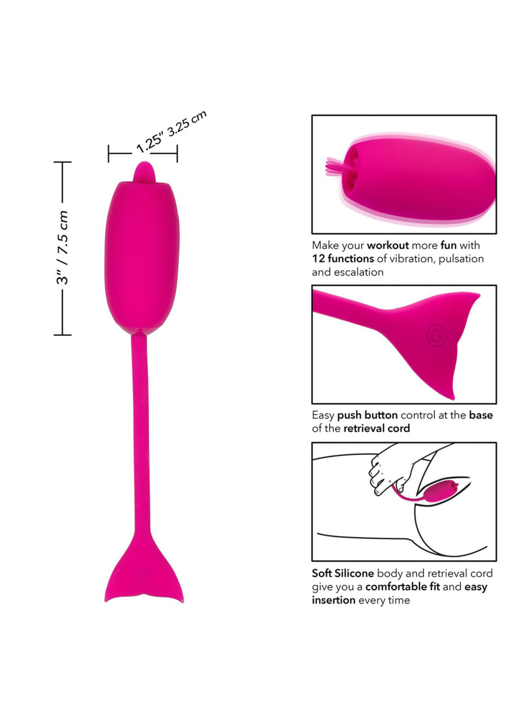 Calexotics Rechargeable Kegel Teaser Pink