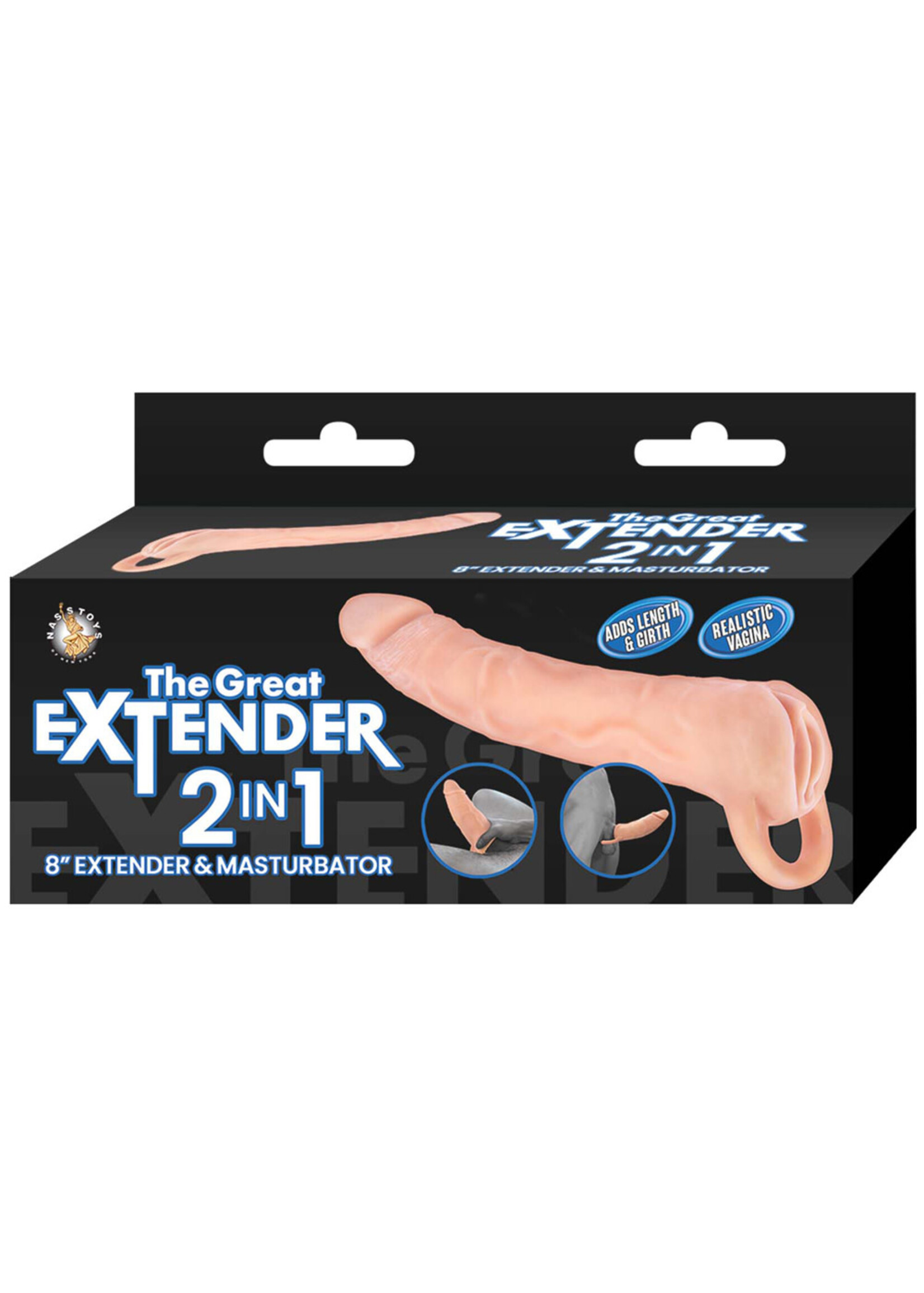 NassToys The Great Extender 2-In-1 Extender & Masturbator
