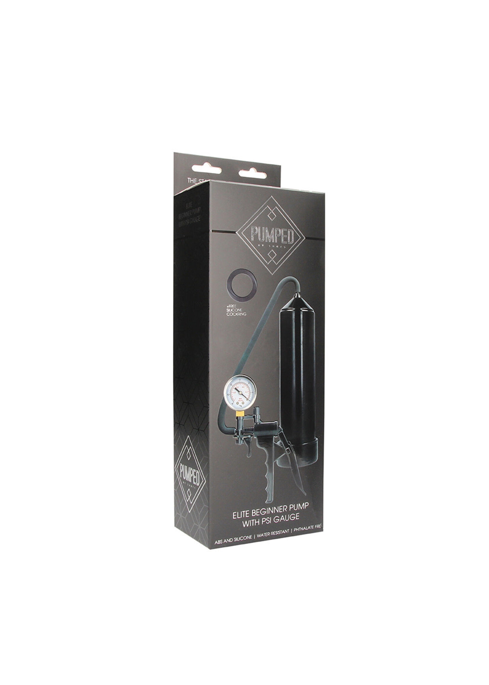 Shots Pumped Pumped Elite Beginner Pump With Psi Gauge Transparent