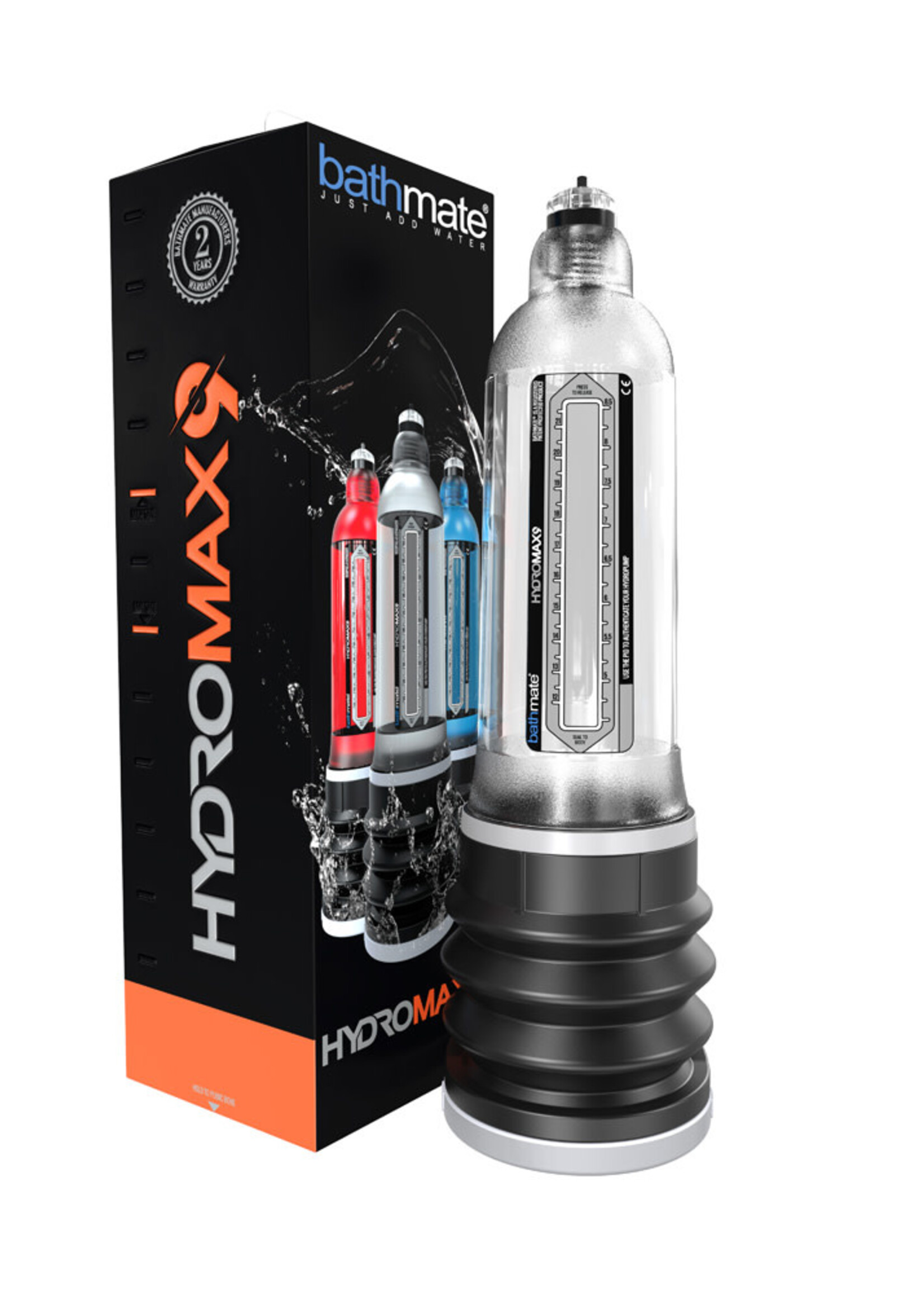 Bathmate Bathmate Hydromax9 Penis Pump Waterproof Crystal Clear