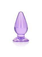 Shots RealRock Realrock Crystal Clear Anal Plug 3.5"