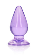 Shots RealRock Realrock Crystal Clear Anal Plug 3.5"