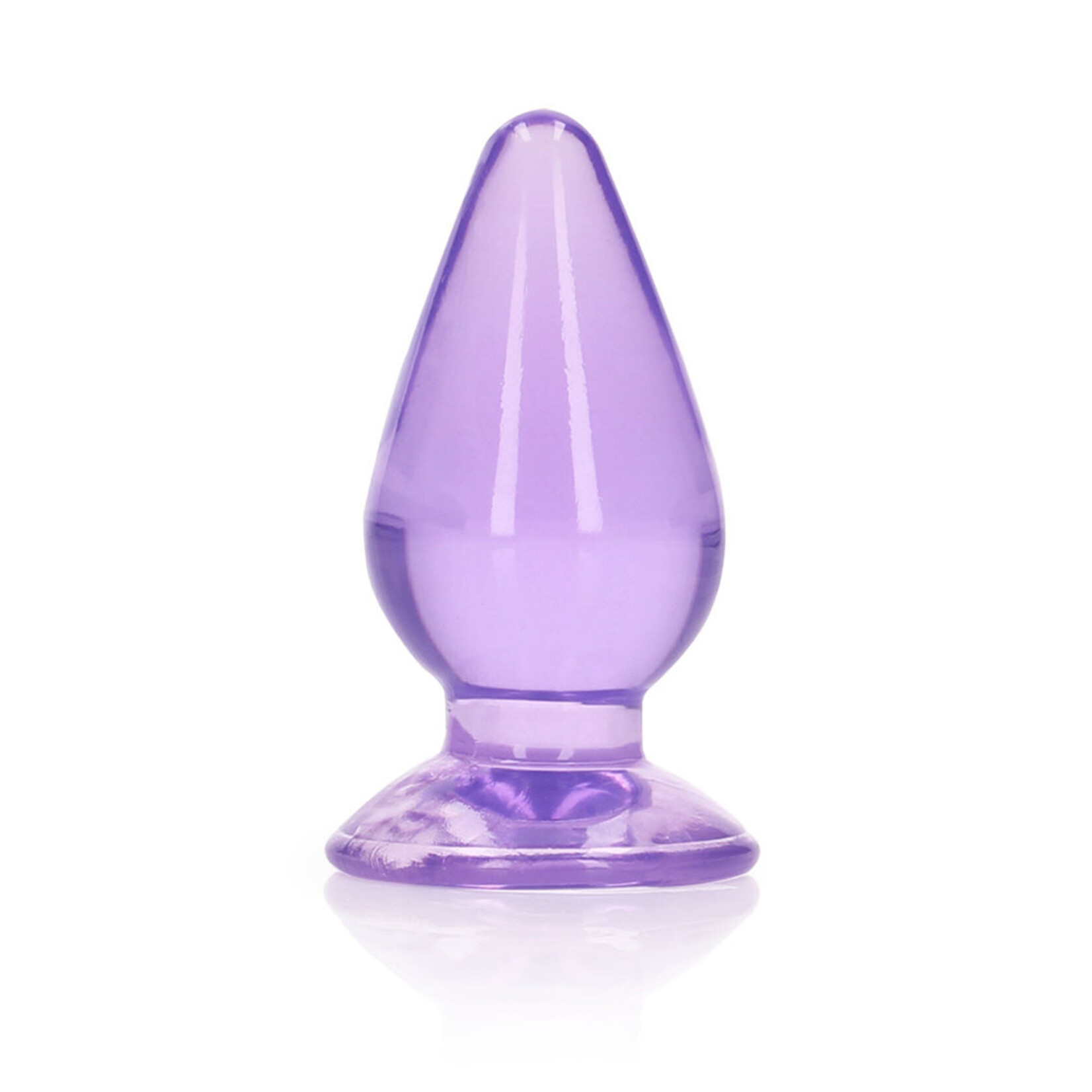 Shots RealRock Realrock Crystal Clear Anal Plug 3.5"