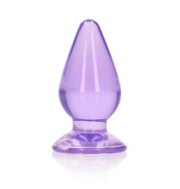 Shots RealRock Realrock Crystal Clear Anal Plug 3.5"