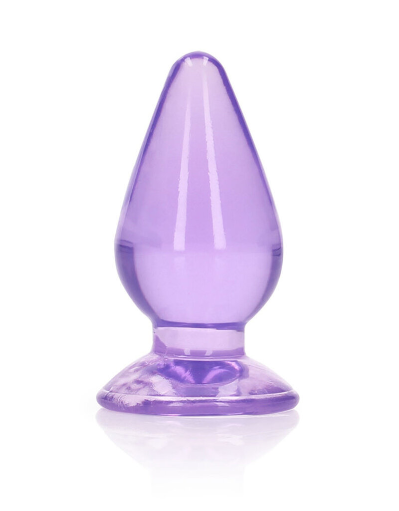 Shots RealRock Realrock Crystal Clear Anal Plug 3.5"