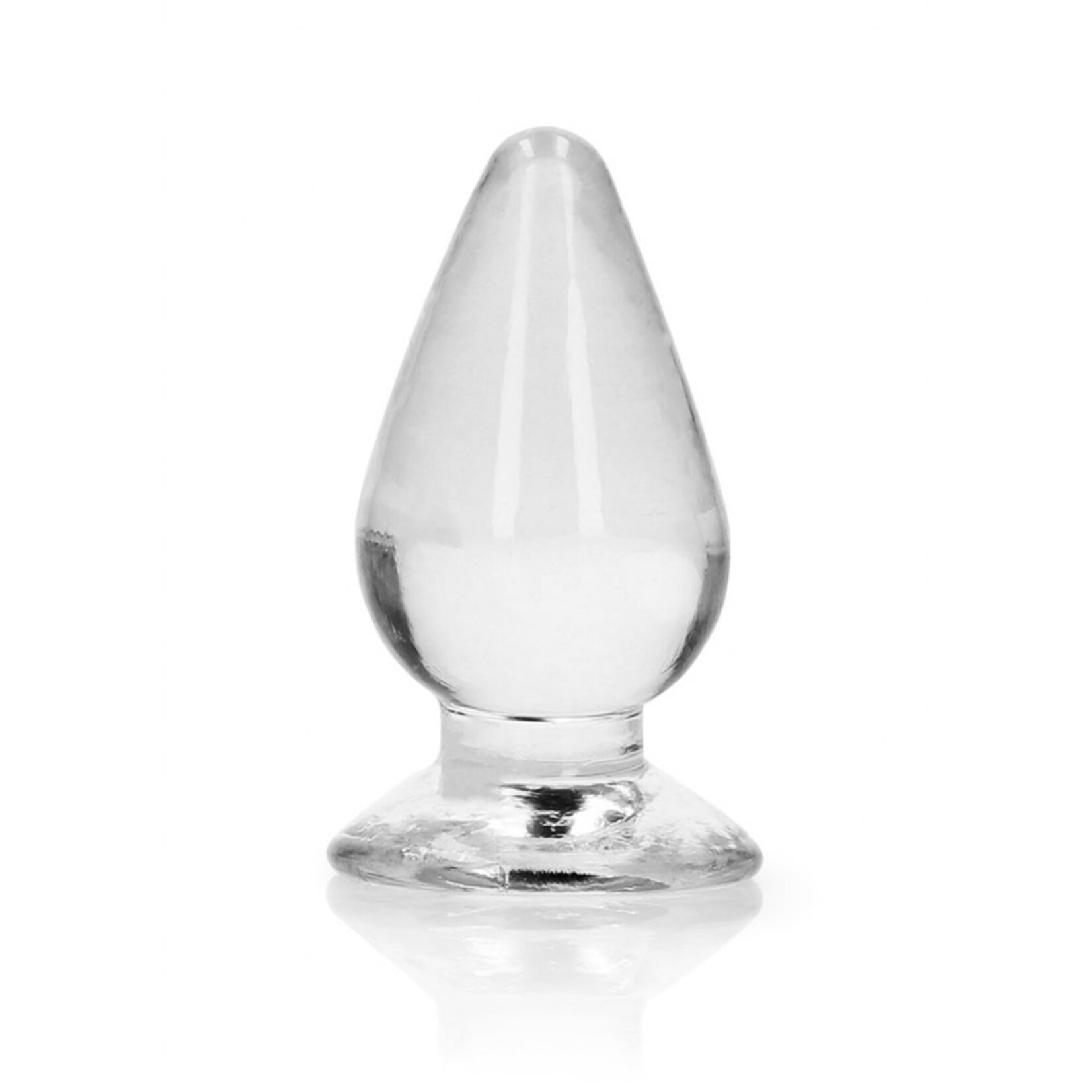 Shots RealRock Realrock Crystal Clear Anal Plug 3.5"