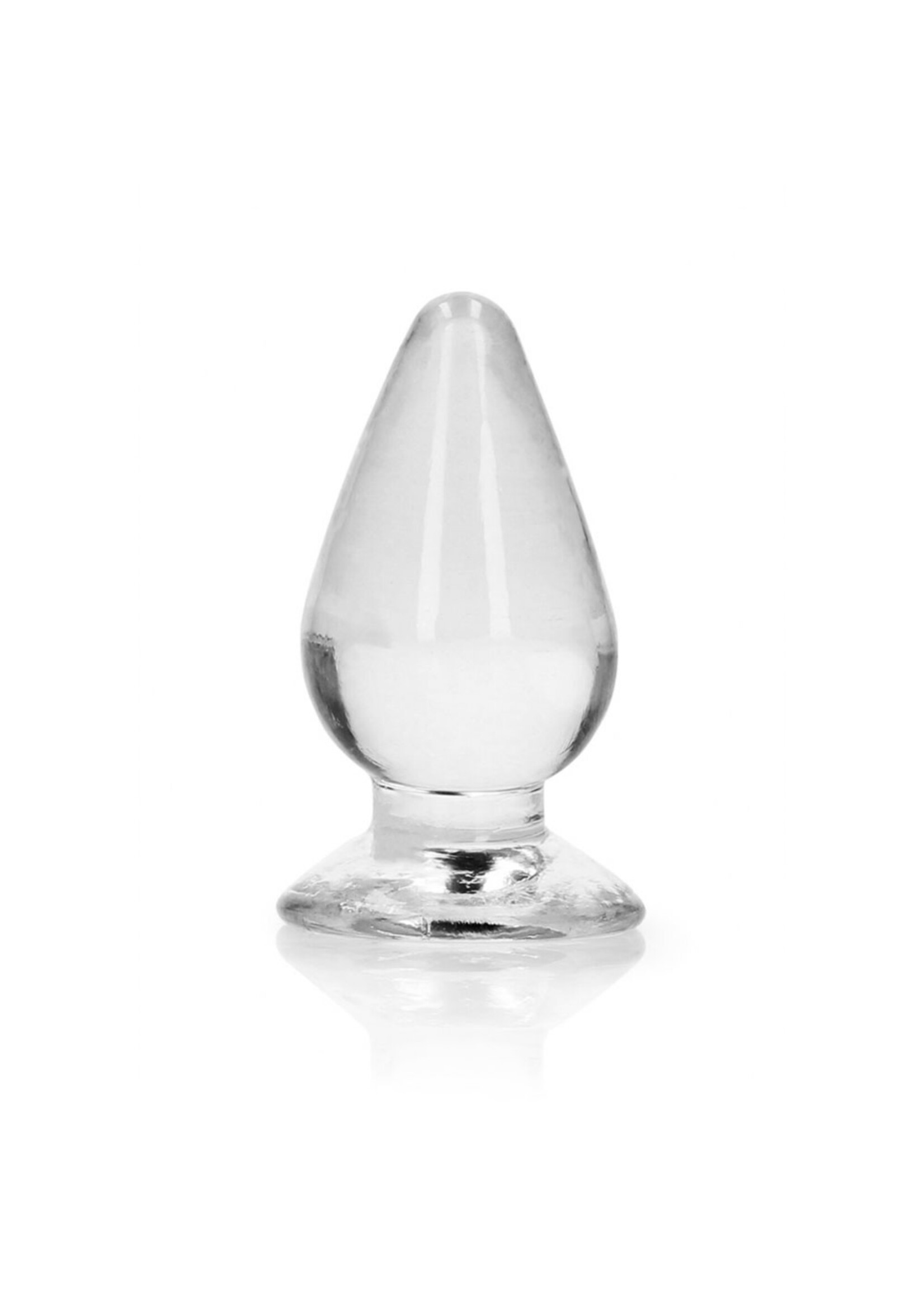 Shots RealRock Realrock Crystal Clear Anal Plug 3.5"