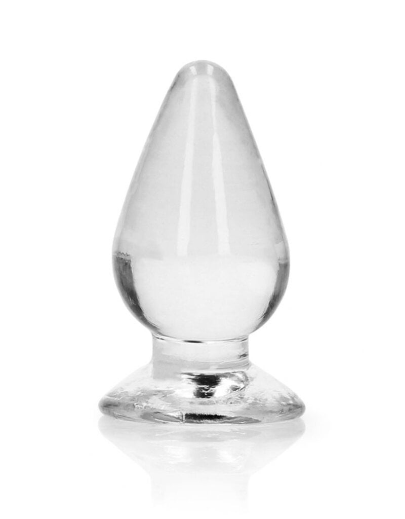 Shots RealRock Realrock Crystal Clear Anal Plug 3.5"