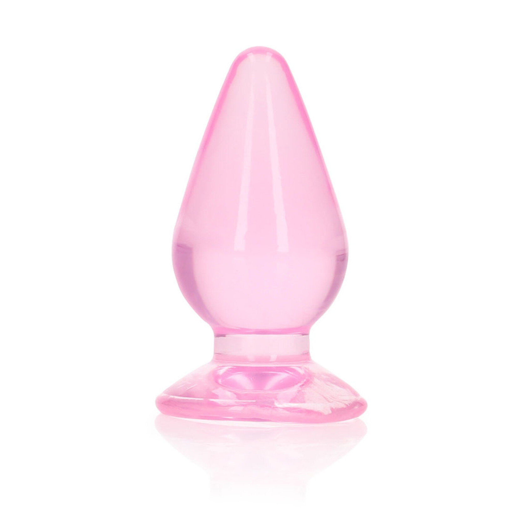 Shots RealRock Realrock Crystal Clear Anal Plug 3.5"