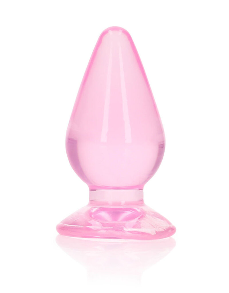 Shots RealRock Realrock Crystal Clear Anal Plug 3.5"