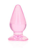 Shots RealRock Realrock Crystal Clear Anal Plug 4.5''