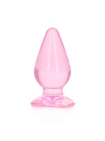 Shots RealRock Realrock Crystal Clear Anal Plug 4.5''