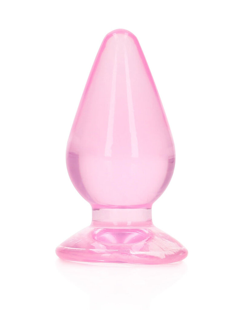 Shots RealRock Realrock Crystal Clear Anal Plug 4.5''