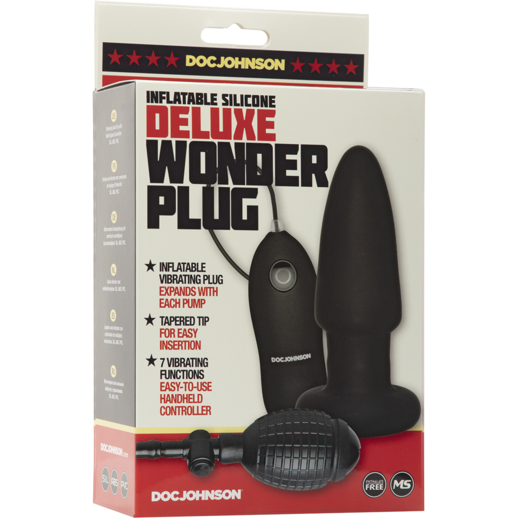 Doc Johnson Deluxe Wonder Plug - Black