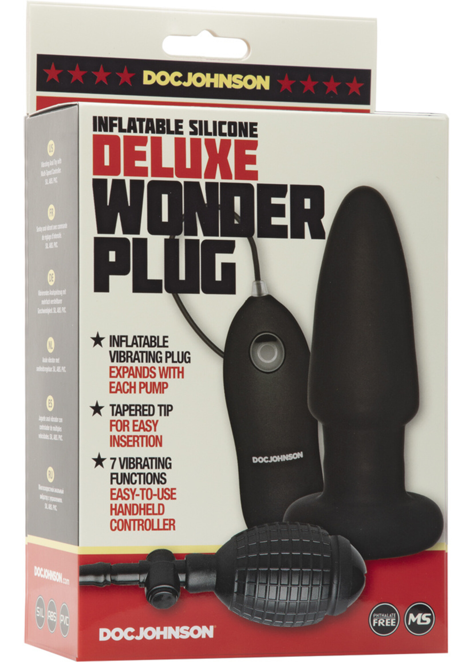 Doc Johnson Deluxe Wonder Plug - Black