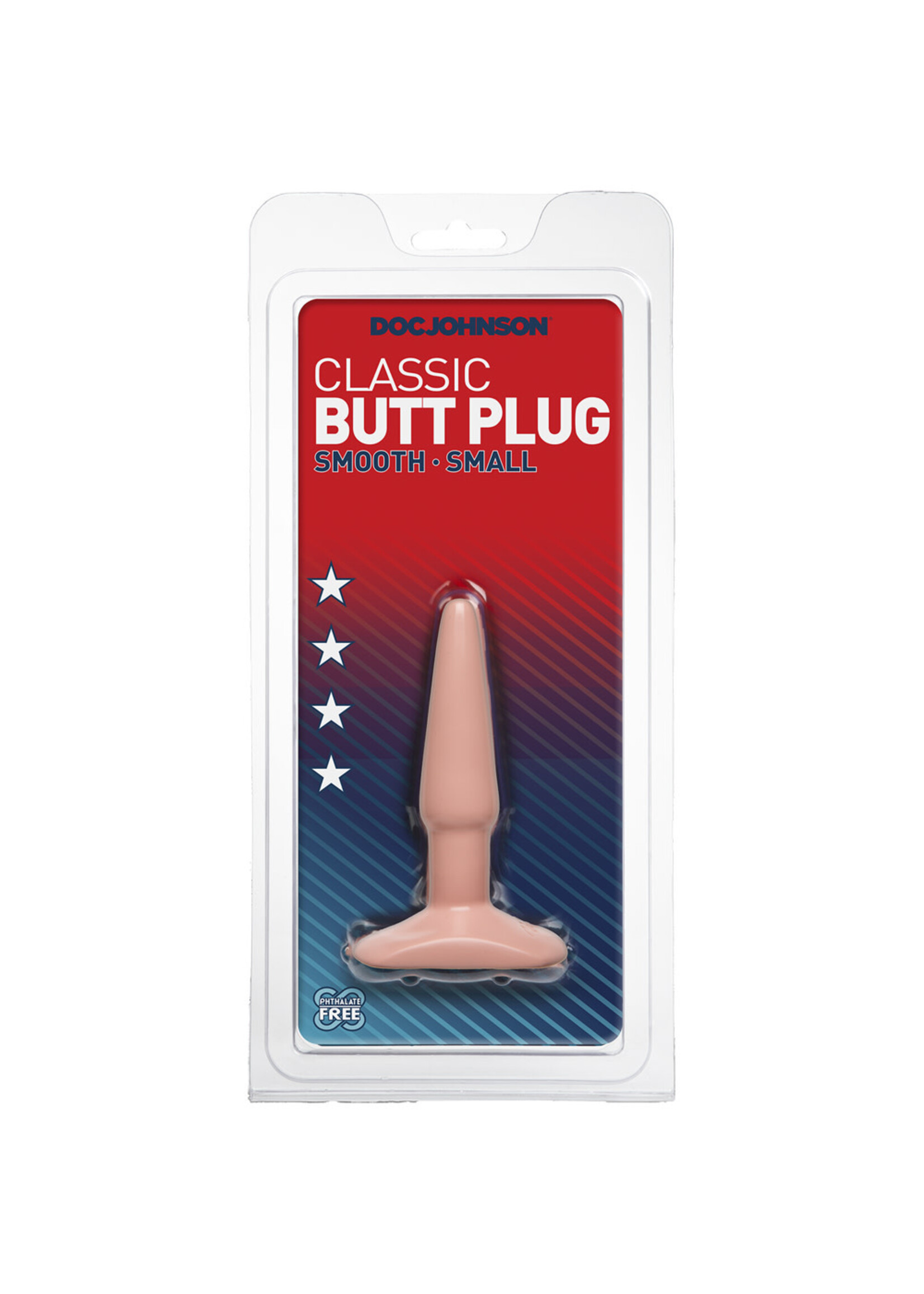 Doc Johnson Butt Plug Smooth Classic Small - White