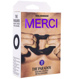 Doc Johnson Merci - the Paradox - Silicone Covered Metal Cock Ring