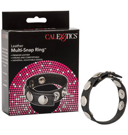 California Exotic Novelties Leather Multi-Snap Ring