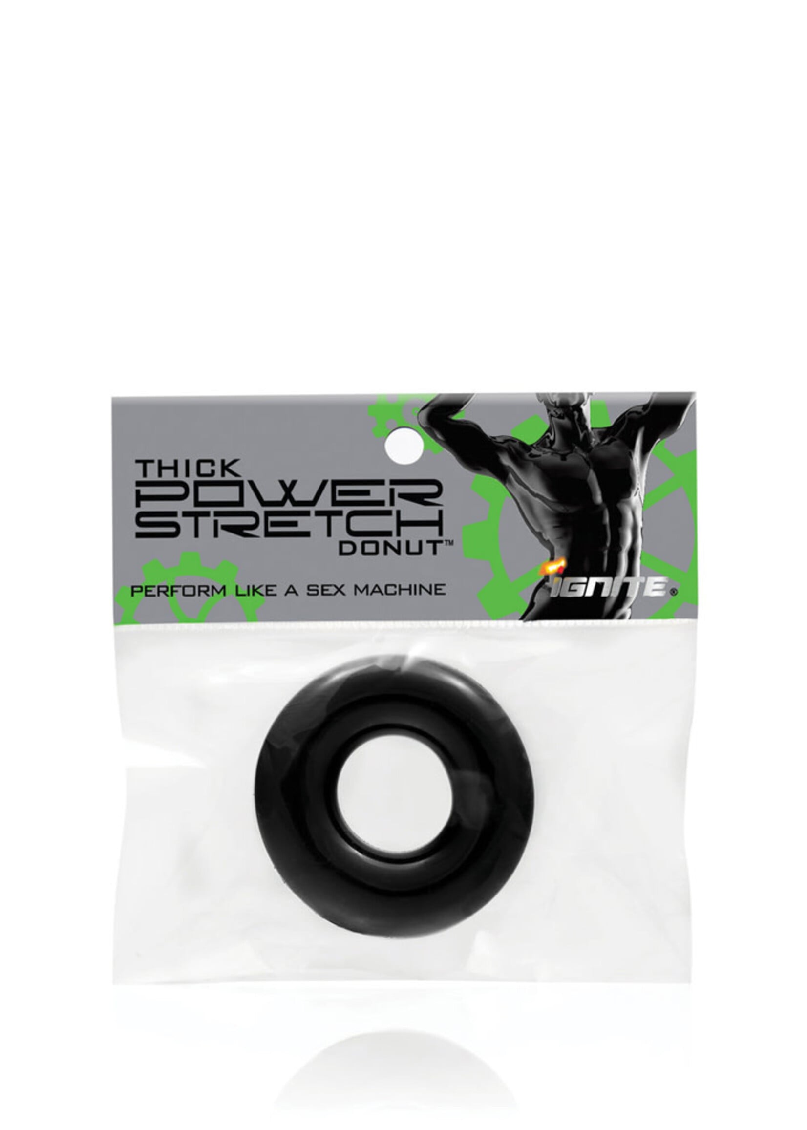 SI Novelties Thick Power Stretch Donuts - Black