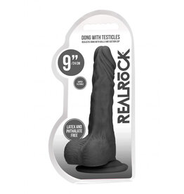 Shots RealRock Realrock Dong With Testicles 9"