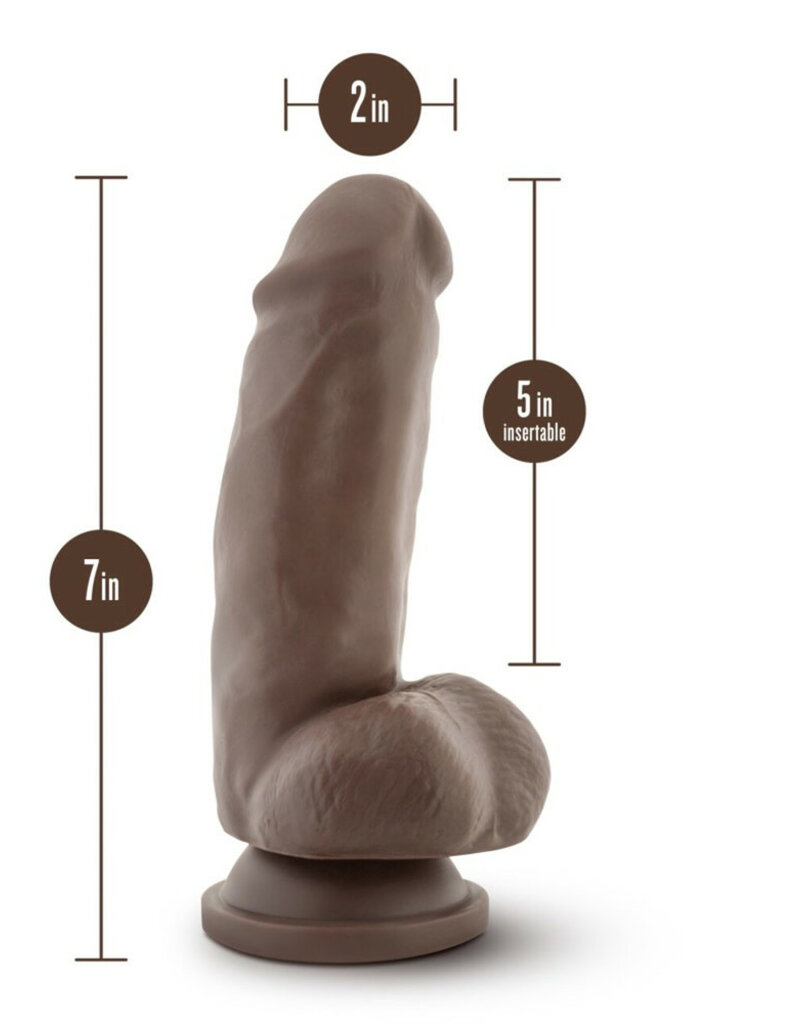 Blush Novelties Dr. Skin - Mr. Smith 7" Dildo With Suction Cup - Chocolate