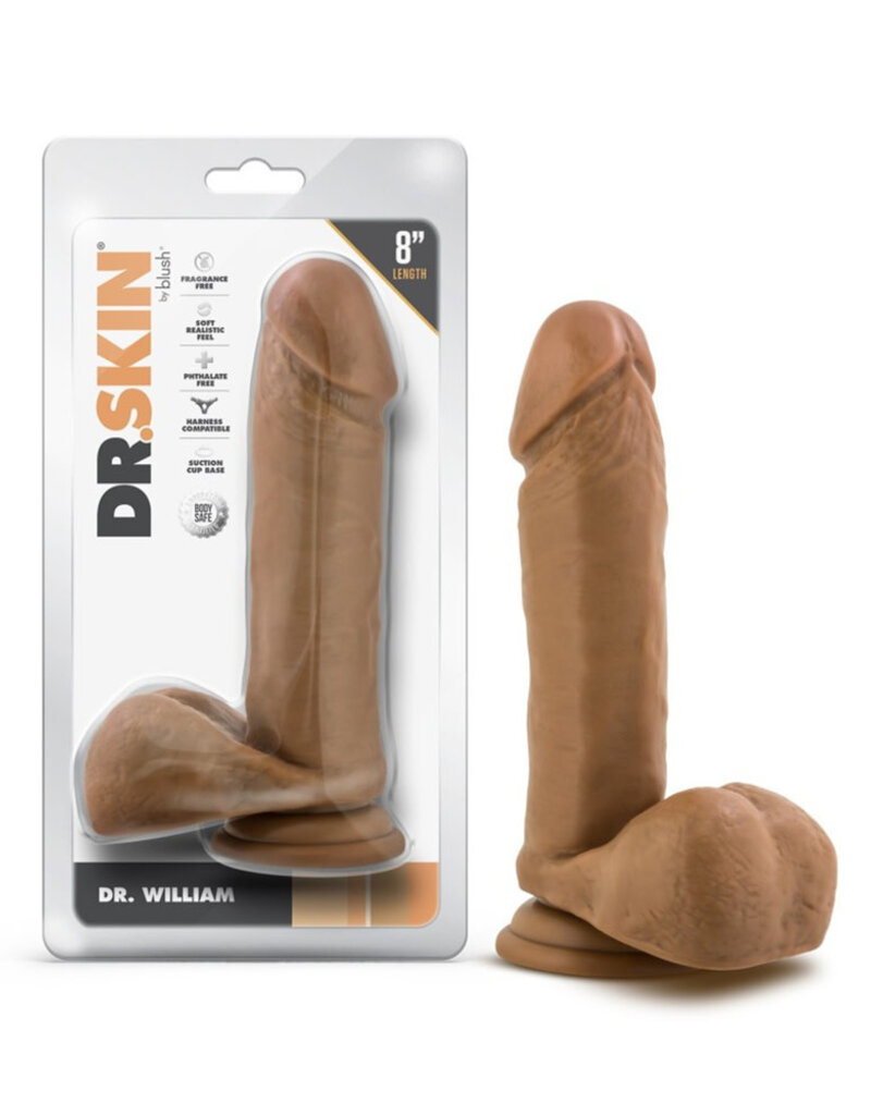 Blush Novelties Dr. Skin - Dr. William - 8 Inch Dildo With Balls