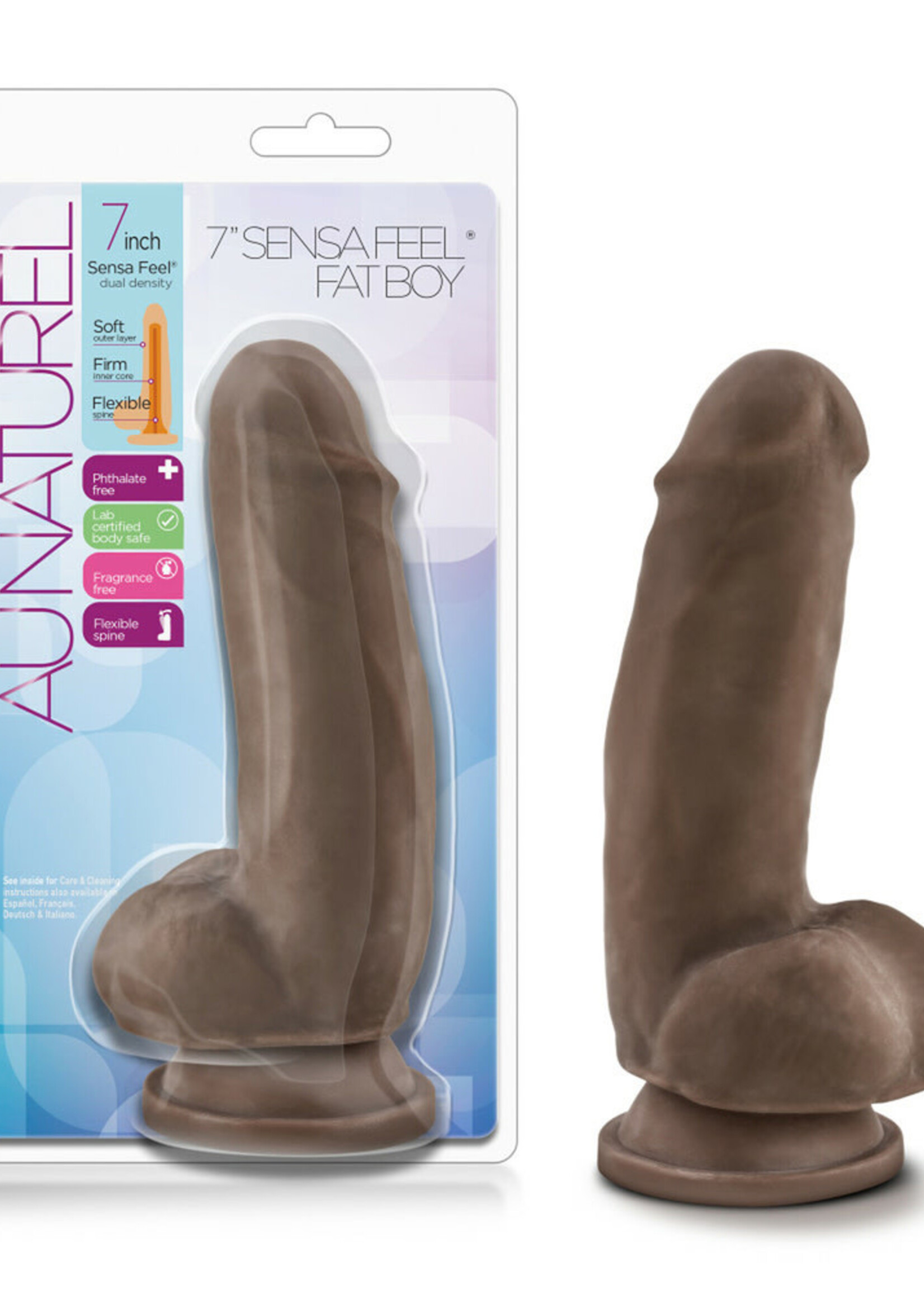 Blush Novelties Au Naturel 7 Inch Sensa Feel Fat Boy