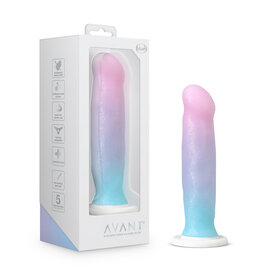 Blush Novelties Avant D17 Lucky Silicone Dildo 8in - Multi Color