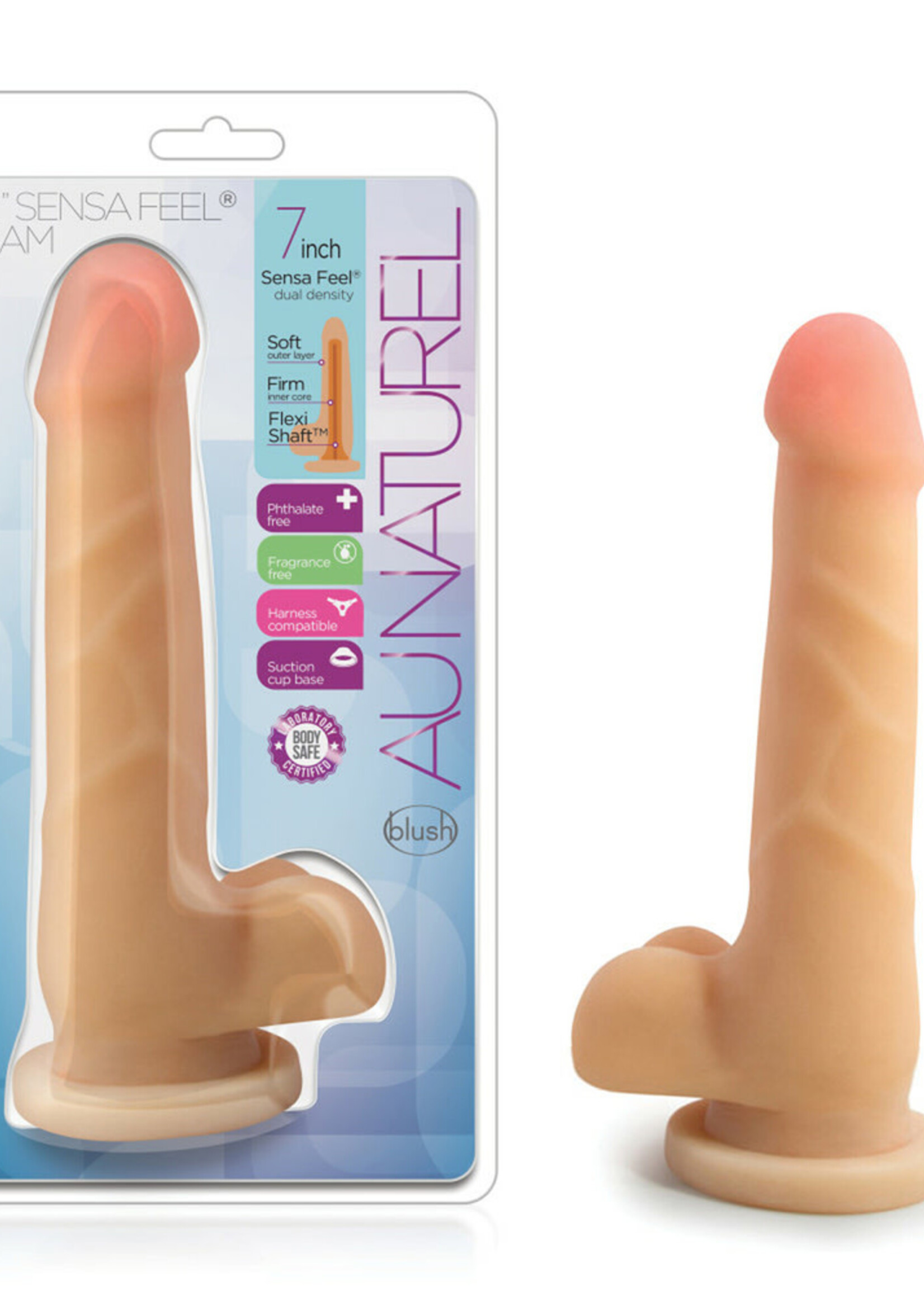 Blush Novelties Au Naturel 7" Sensa Feel Dong