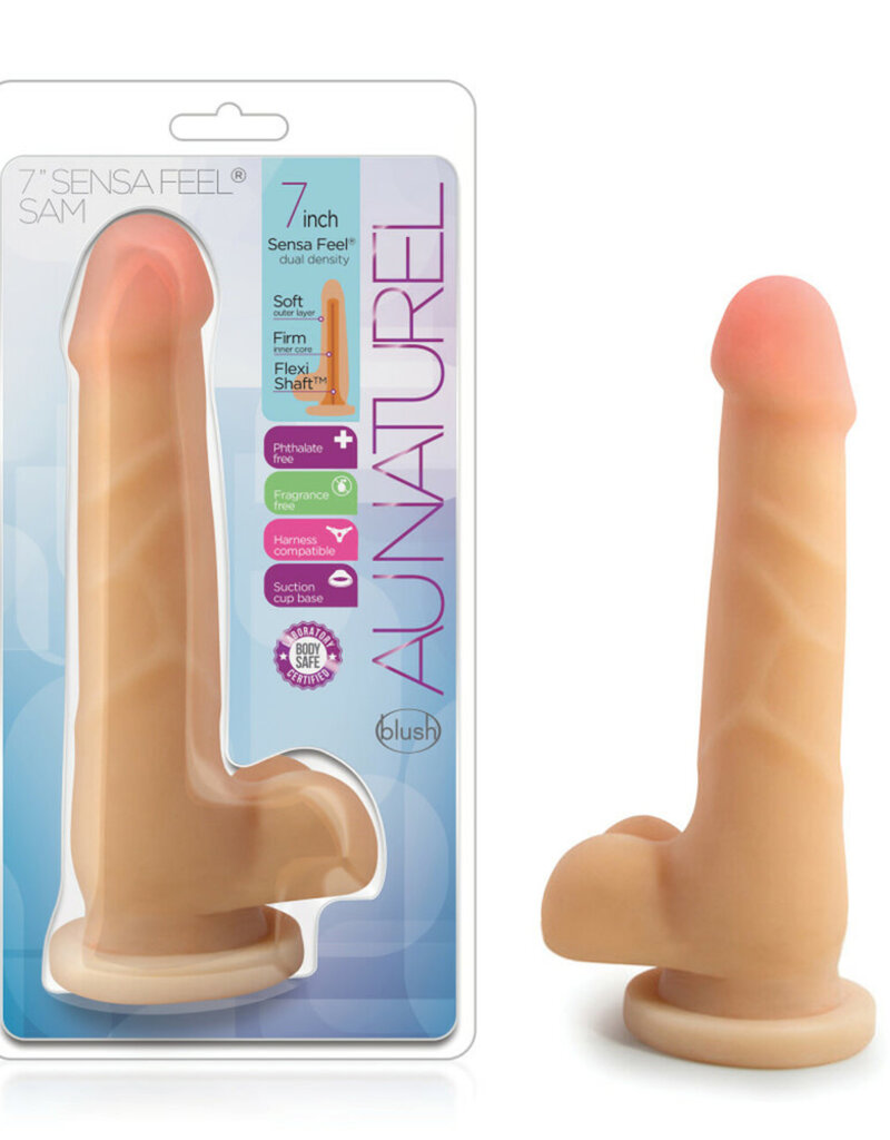 Blush Novelties Au Naturel 7" Sensa Feel Dong