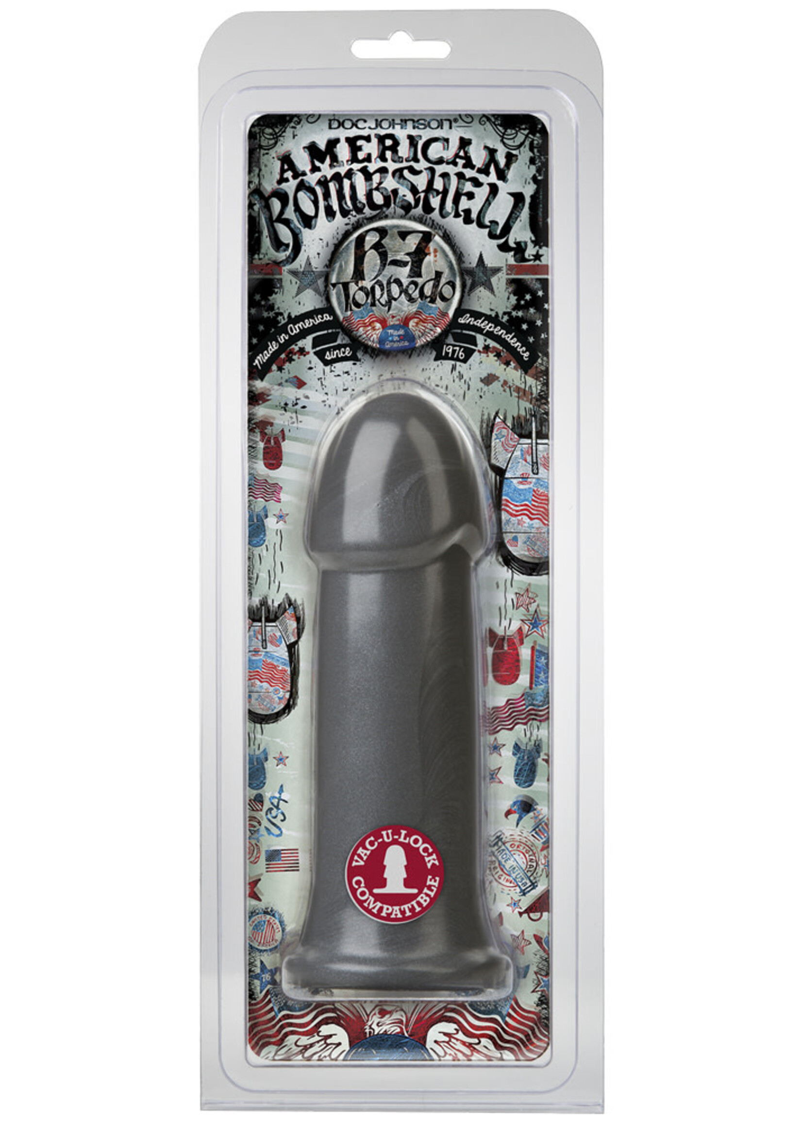 Doc Johnson American Bombshell B7 Torpedo - Gun Metal