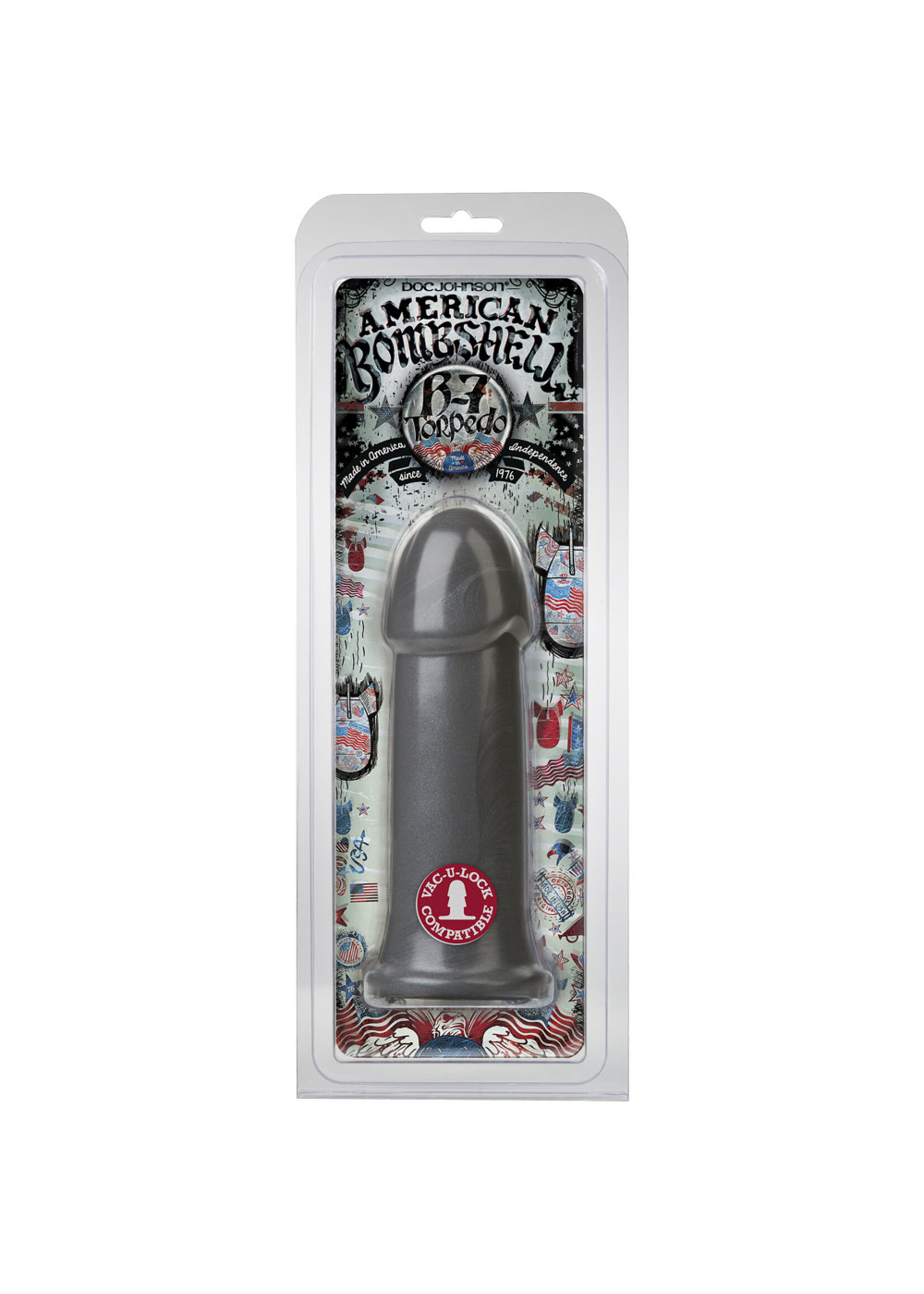 Doc Johnson American Bombshell B7 Torpedo - Gun Metal