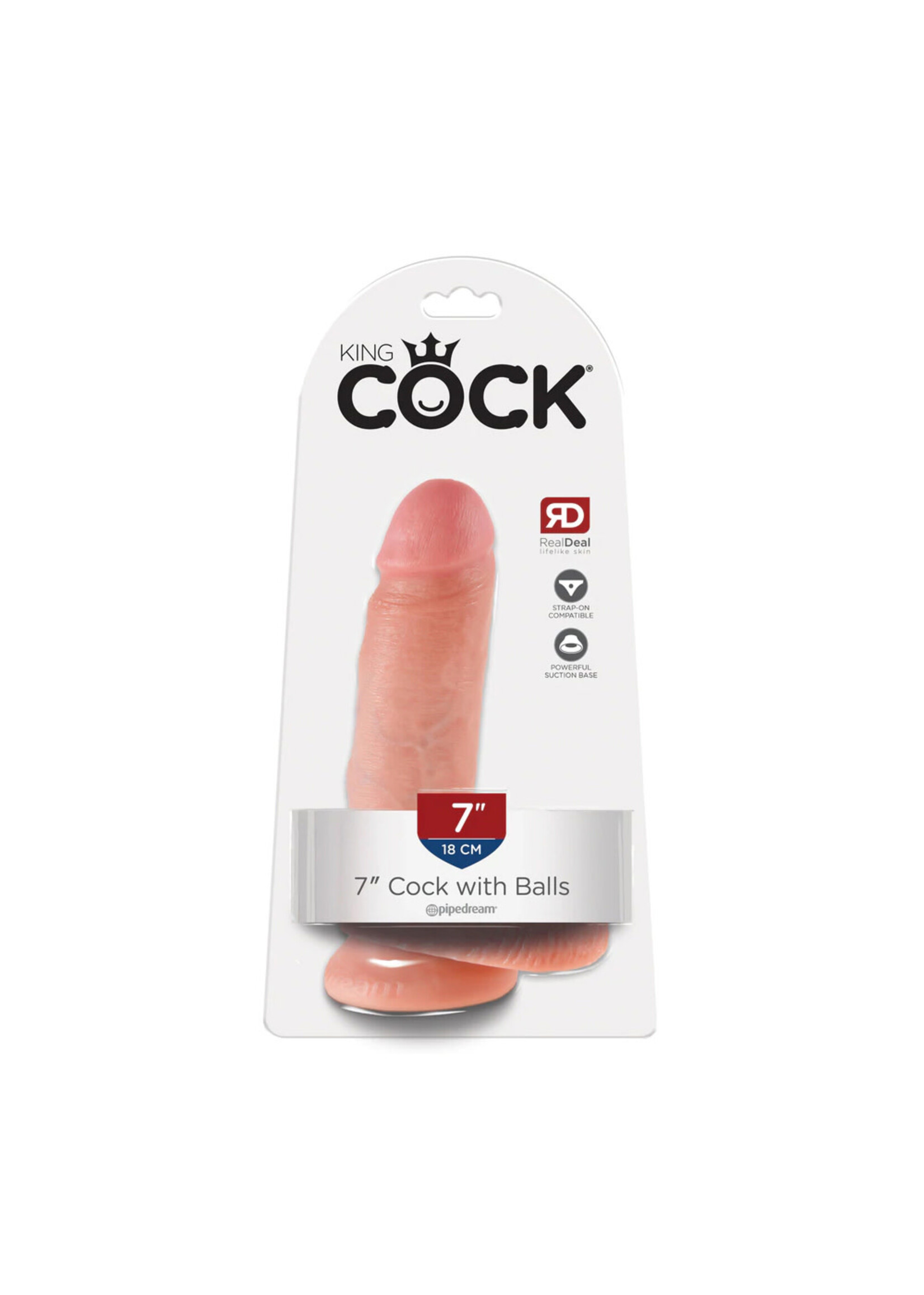Pipedream King Cock 7-Inch Cock With Balls - Flesh
