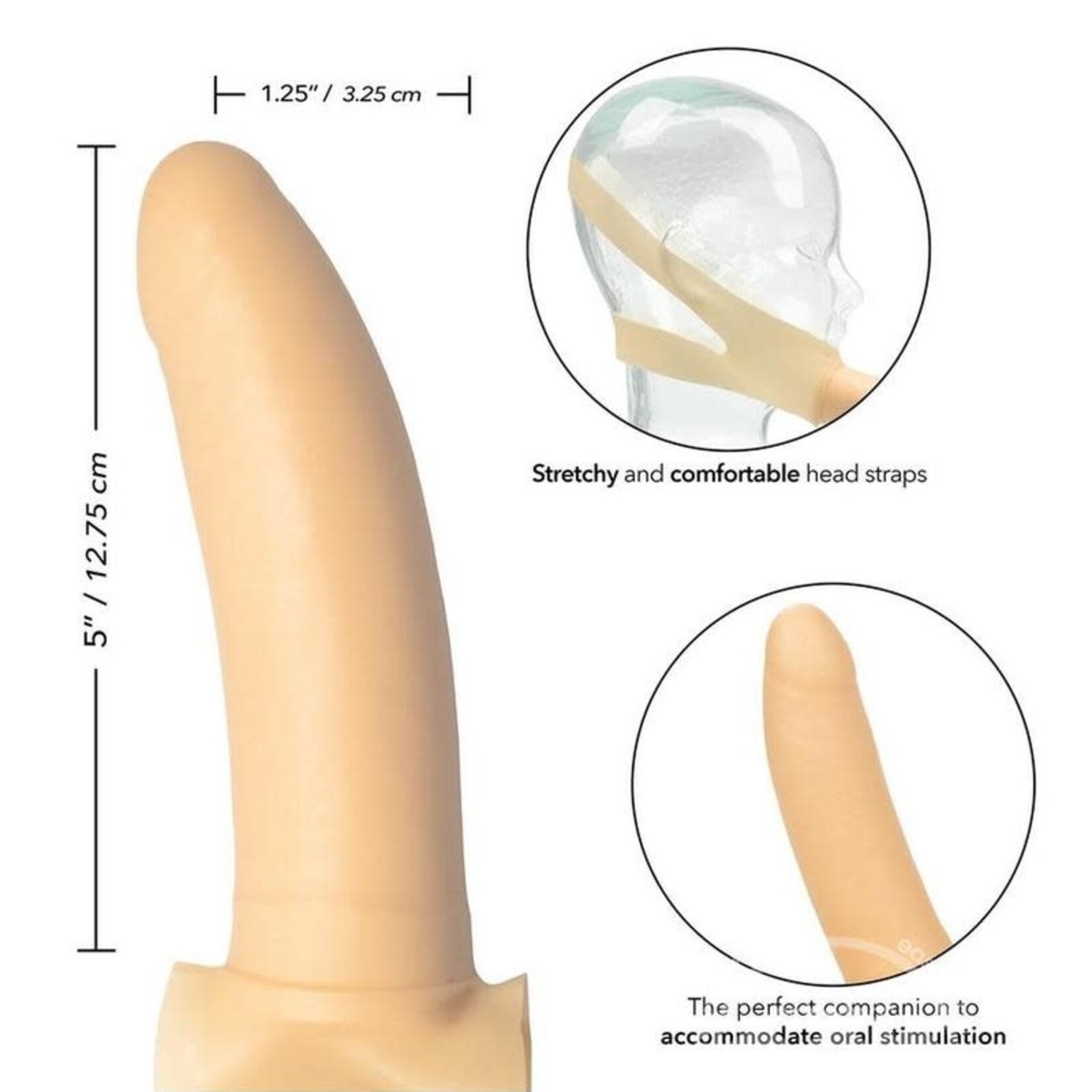 California Exotic Novelties The Original Accommodator Latex Dong - Ivory
