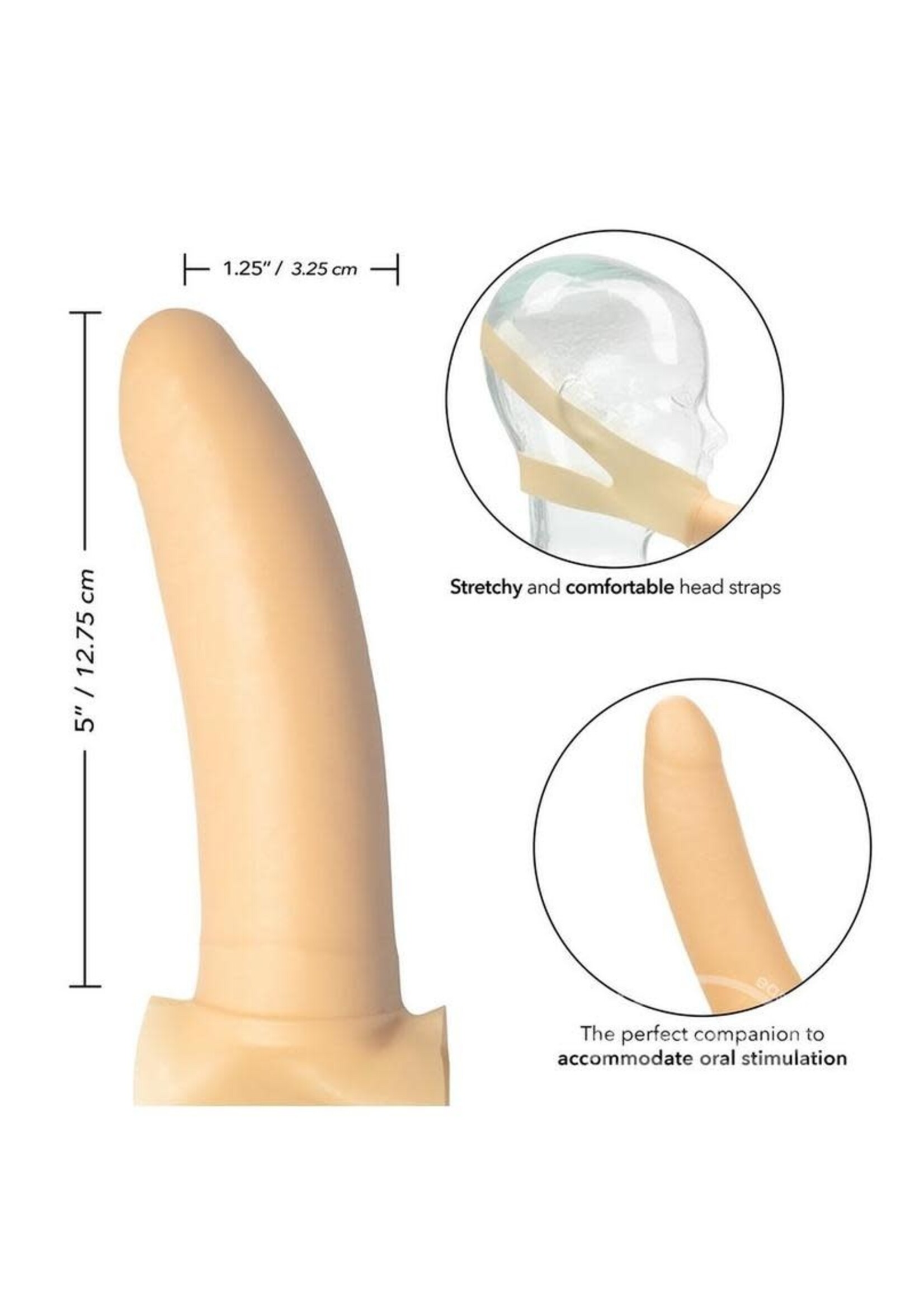 California Exotic Novelties The Original Accommodator Latex Dong - Ivory