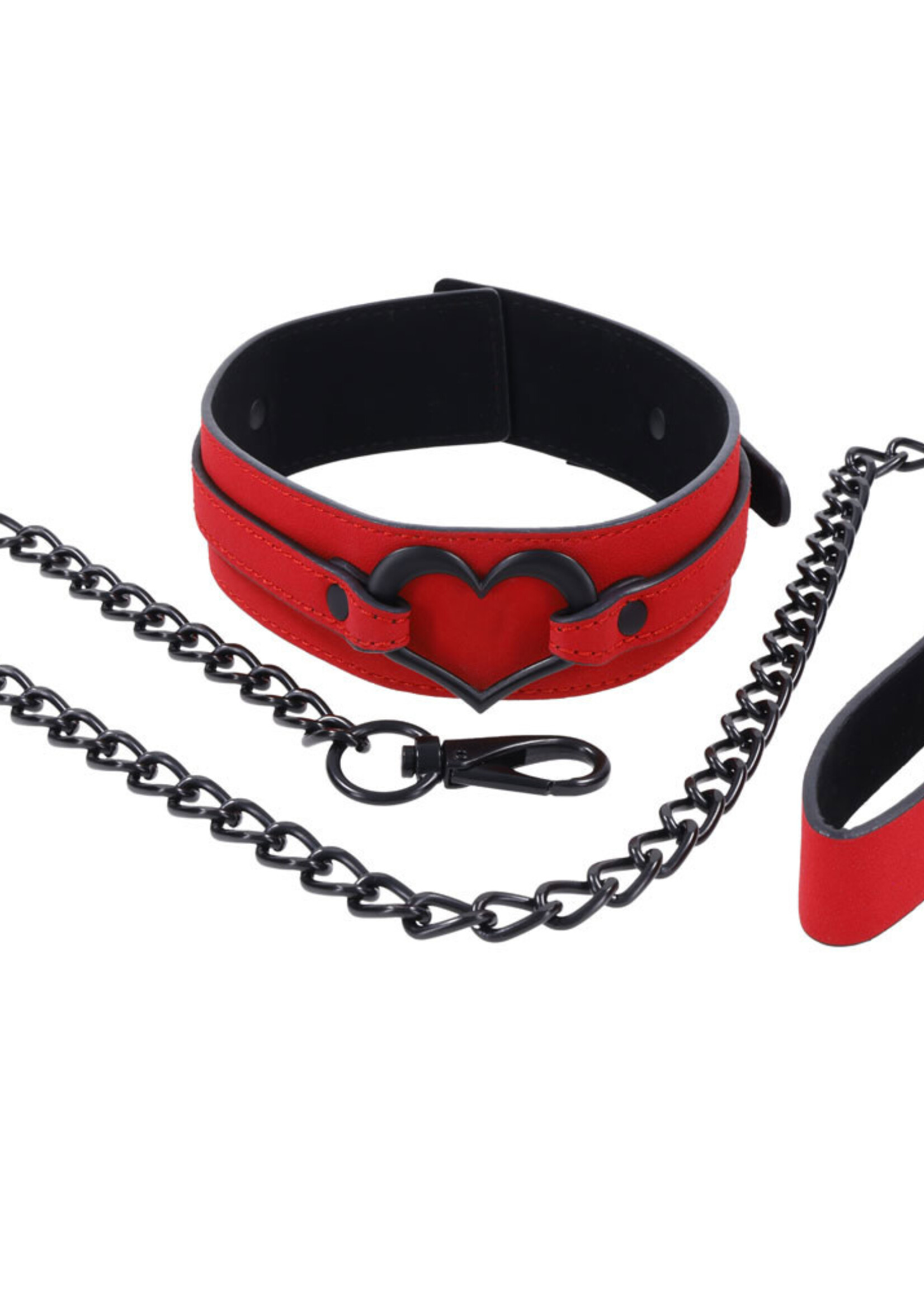 Sportsheets Amor Collar and Leash - Red