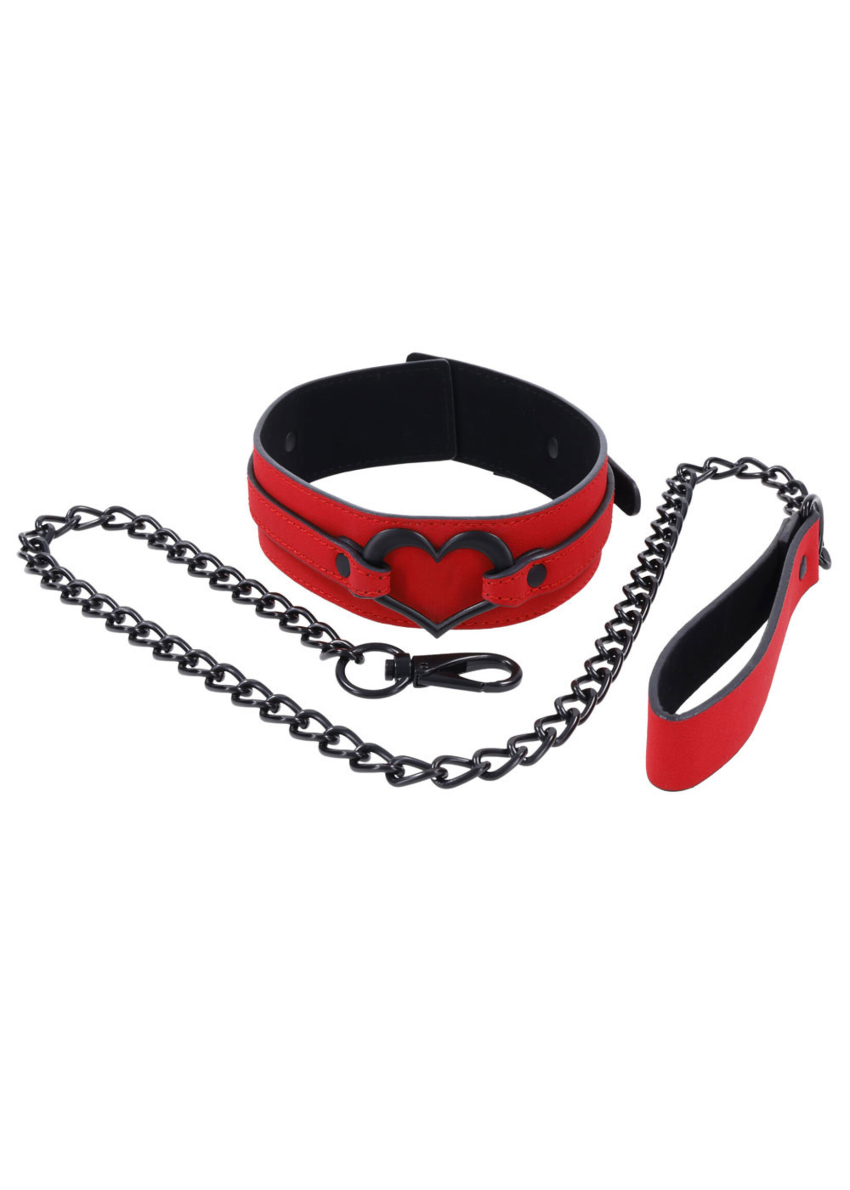 Sportsheets Amor Collar and Leash - Red
