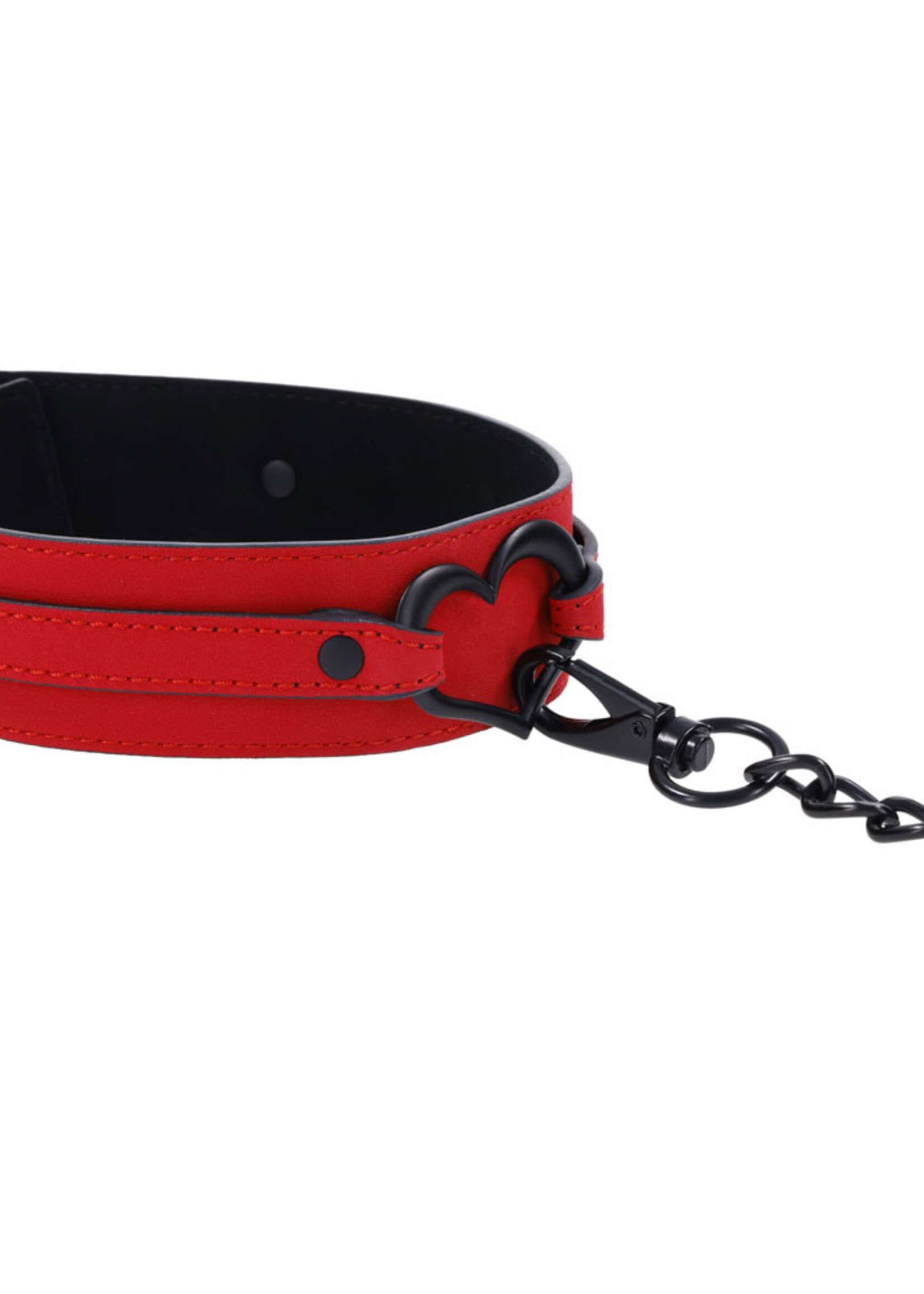 Sportsheets Amor Collar and Leash - Red