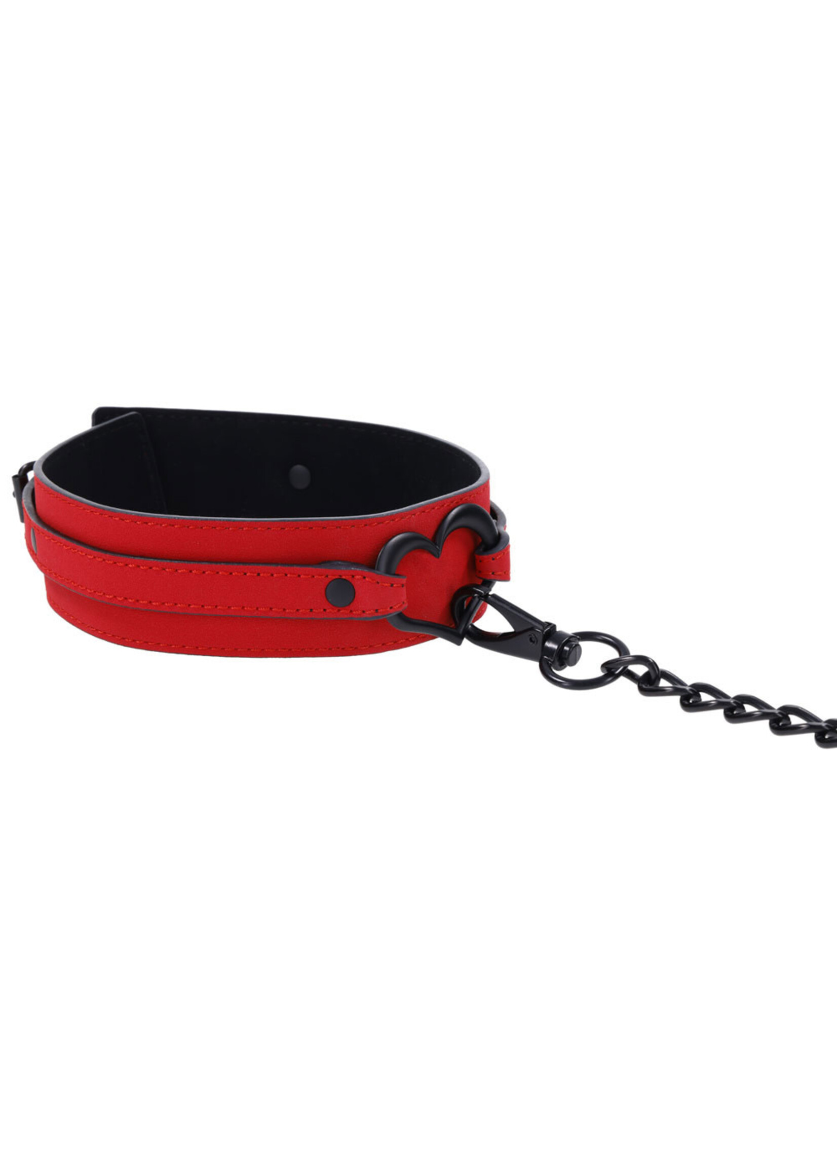 Sportsheets Amor Collar and Leash - Red