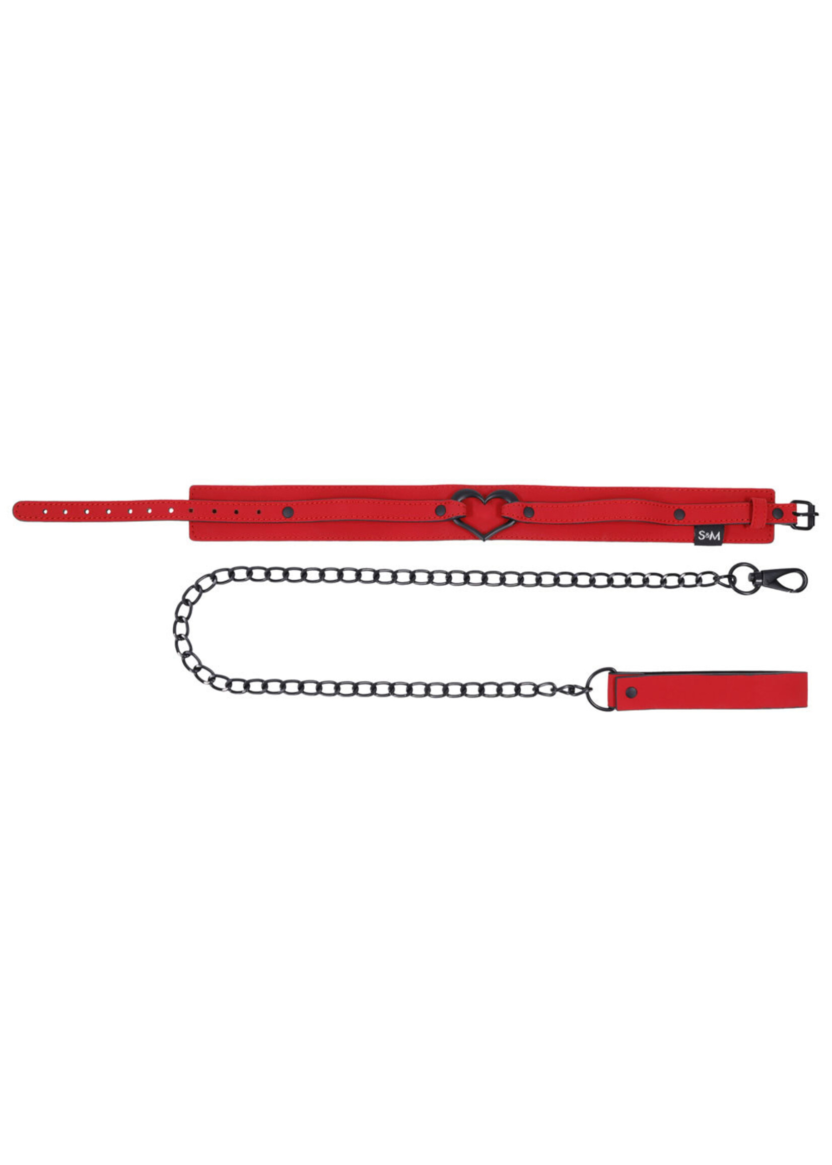 Sportsheets Amor Collar and Leash - Red