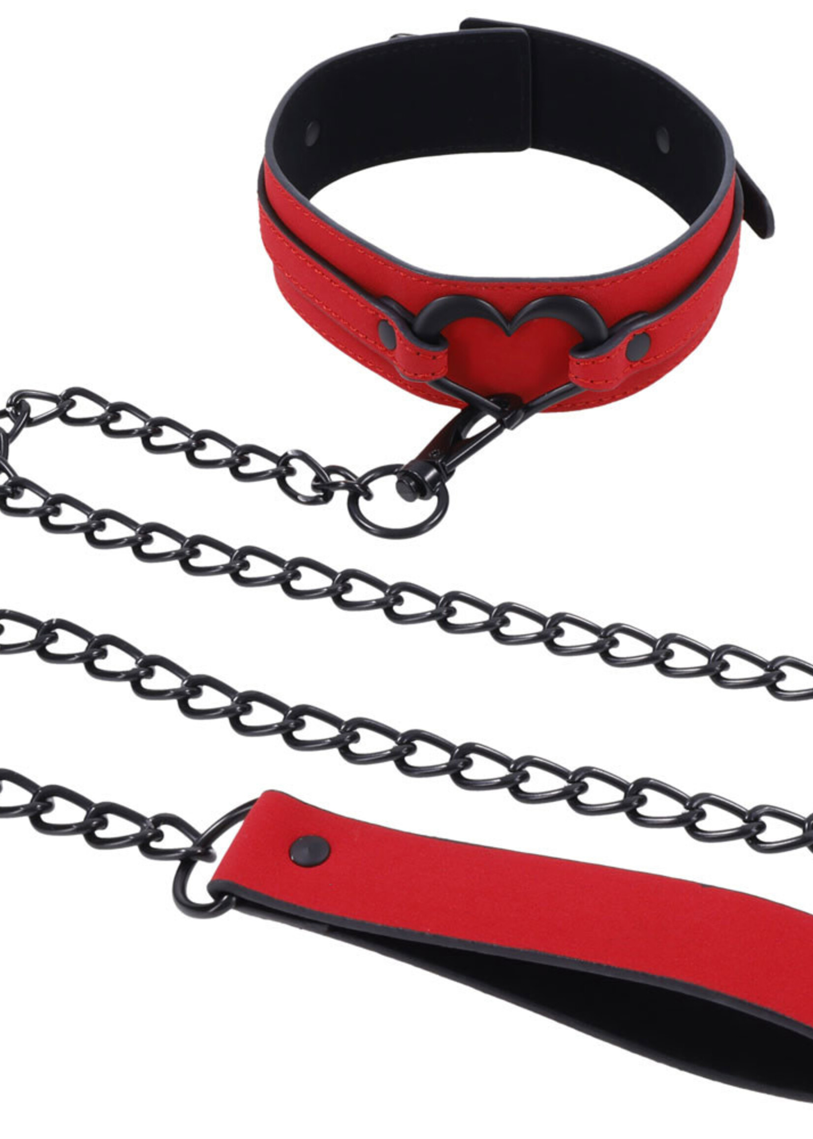 Sportsheets Amor Collar and Leash - Red