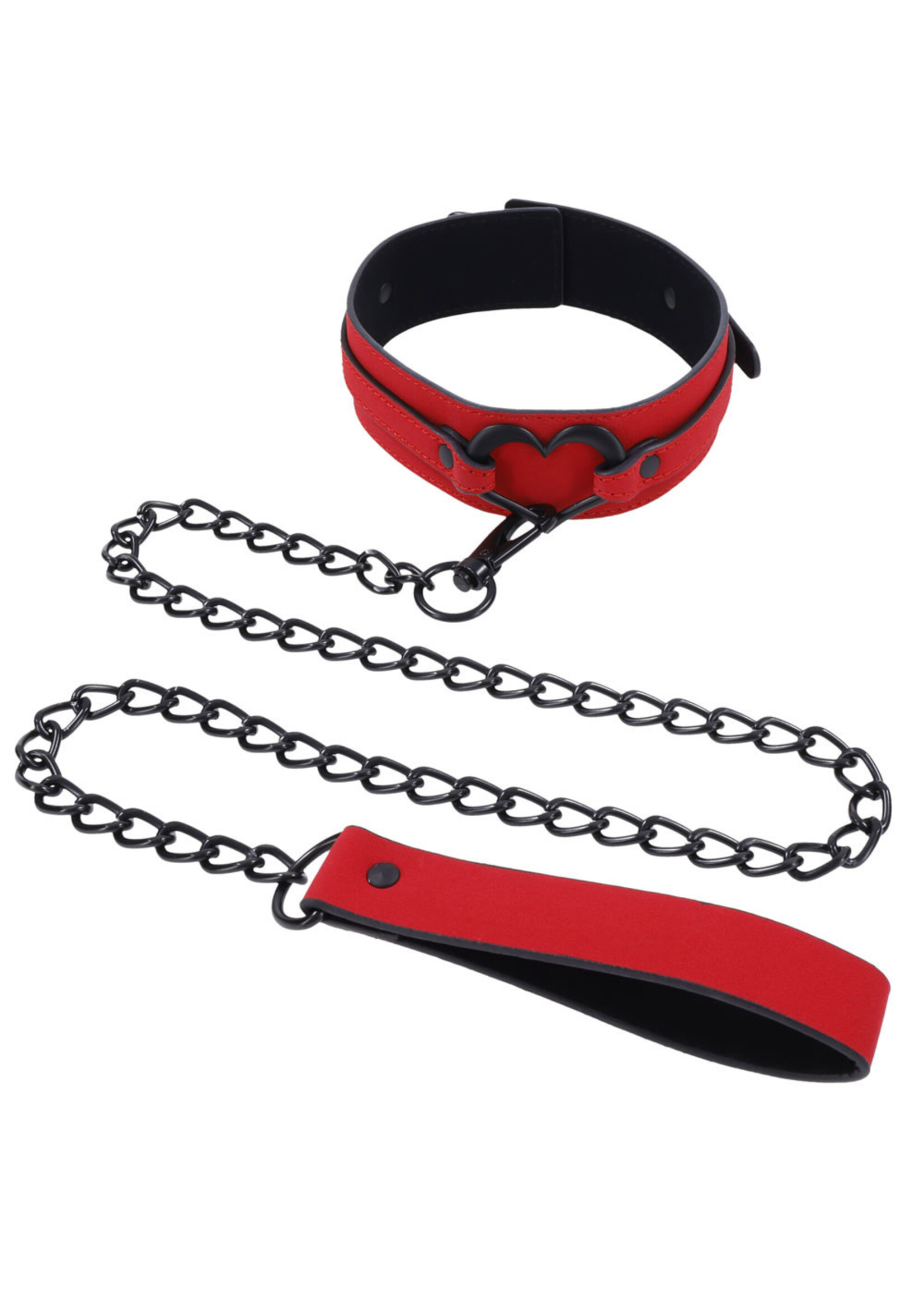 Sportsheets Amor Collar and Leash - Red