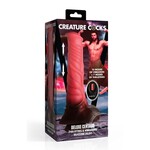 XR Brands Creature Cocks Creature Cocks Deluxe Centaur Thrusting & Vibrating Rechargeable Silicone Dildo - Pink/Brown